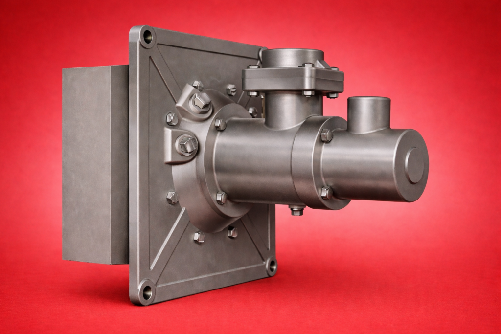 flat flame gas burner flange type